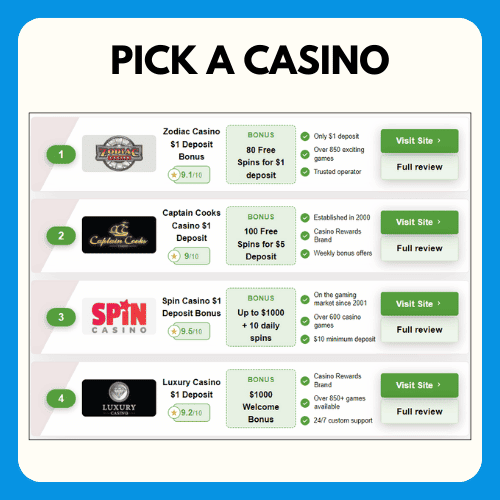 choose 1 dollar minimum deposit casino